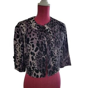 NYCC SM Animal Print Leopard 80s Jacket Corpcore Siren Office Baddiecore